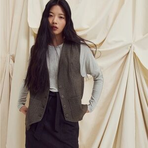 Eve Gravel Tosea vest Dark Kaki